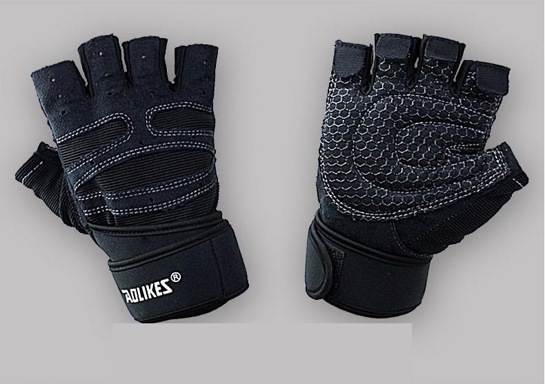 Fitness Gloves Men And Women Exercise Equipment Dumbbell Exercise Weightlifting Half-Finger Gloves Training Gym Breathable Non-Slip - Fittail Shop