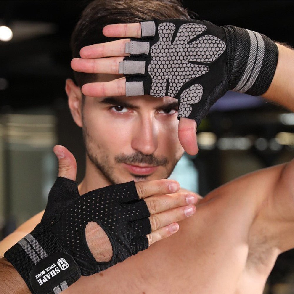 Fitness Gloves Weightlifting For Men And Women Half Finger Sports Anti-slip - My Store