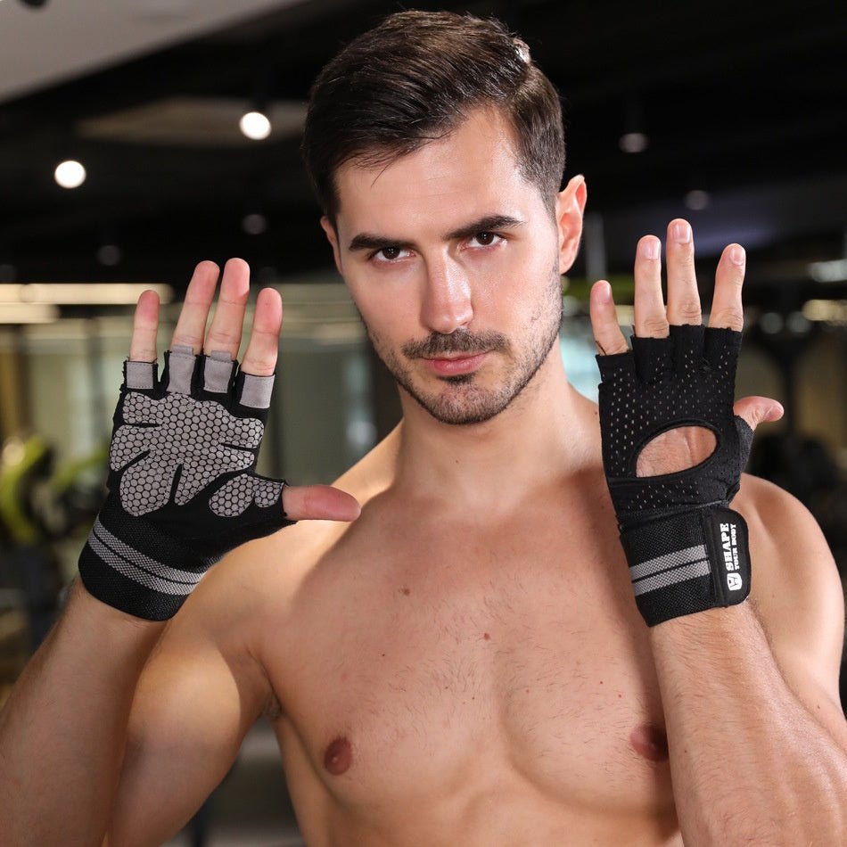 Fitness Gloves Weightlifting For Men And Women Half Finger Sports Anti-slip - My Store