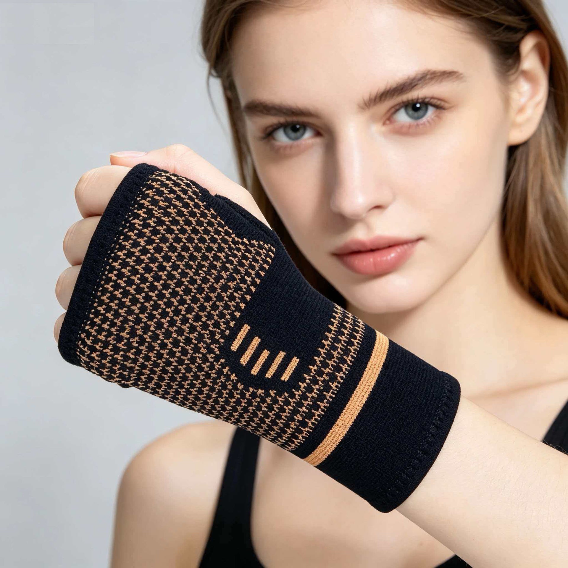 Compression Weightlifting Wrist Guards Breathable Knitted Hand Wraps For Fitness And Wrist Support - My Store