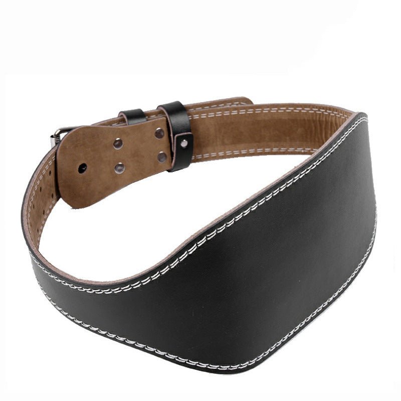 Cowhide Hard Pull Squat Strength Training Sports Belt Weightlifting Fitness Waist Support - My Store