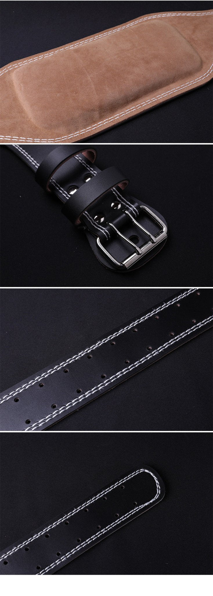 Cowhide Hard Pull Squat Strength Training Sports Belt Weightlifting Fitness Waist Support - My Store