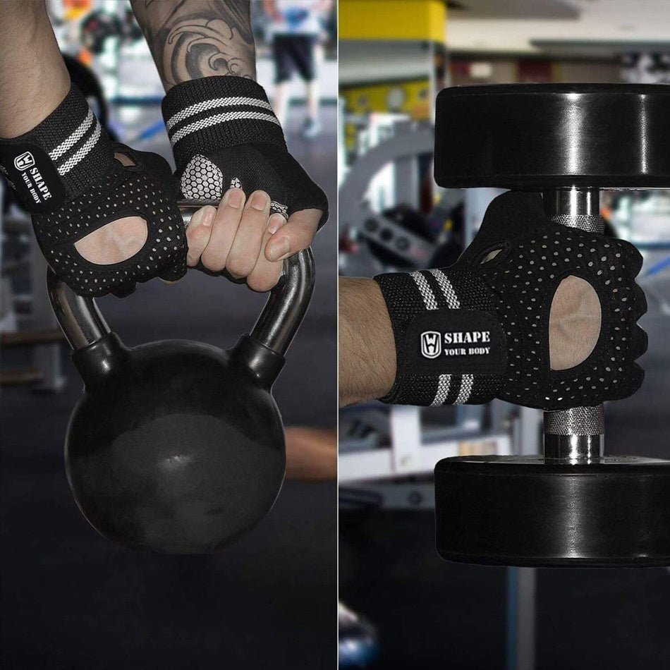 Fitness Gloves Weightlifting For Men And Women Half Finger Sports Anti-slip - My Store