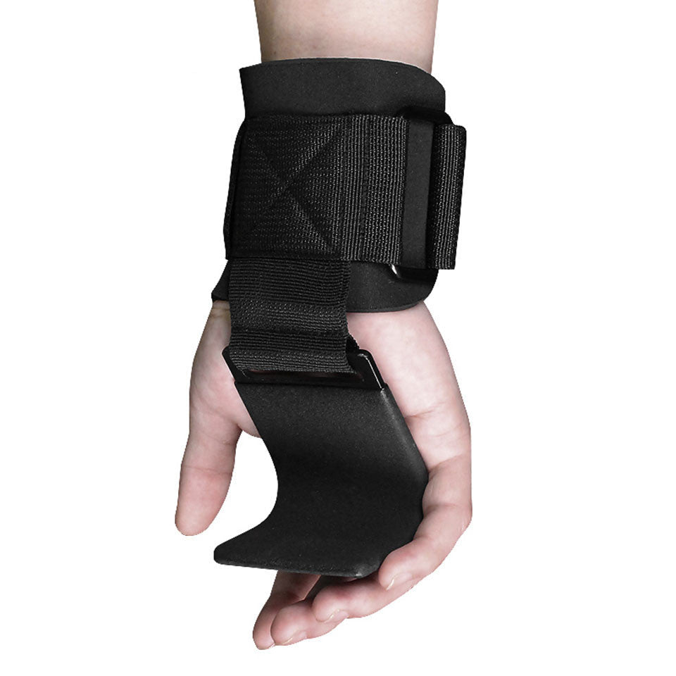 Weight Lifting Hook Grips Padded With Wrist Wraps Hand-Bar Powerlifting Gloves Heavy Duty Pull-ups Hooks Gym Training Straps - Fittail Shop